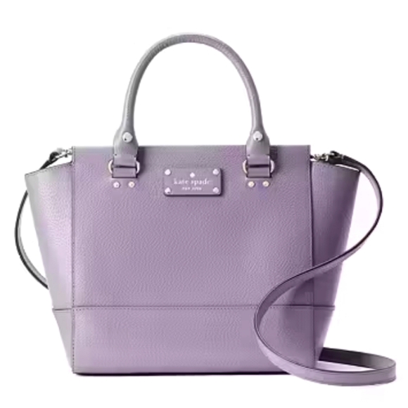 kate spade Handbags - Kate Spade New York Wellesley Camryn Lilac Leather Satchel Bag💜